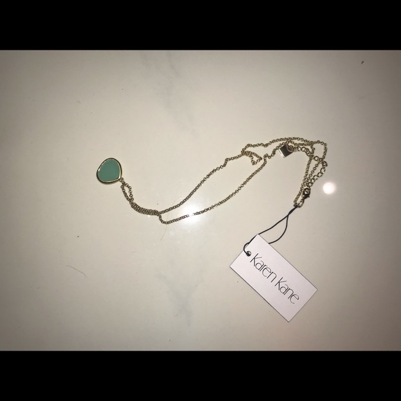 Karen Kane Green Gem Pendant Necklace - Picture 1 of 3
